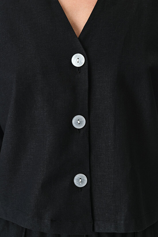 Siyah Alice Gömlek - 4