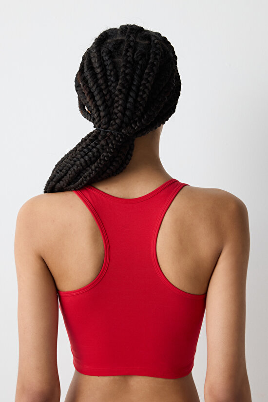 Harry Potter Racer Back Kırmızı Kısa Üst - 5