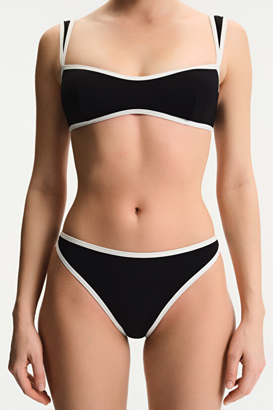 Siyah Nichole Minimal Slip  Bikini Altı - 3
