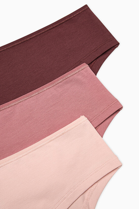 Earth Tones 3lü Hipster Çok Renkli Külot - 5