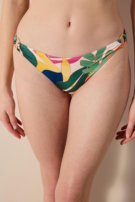 Magnolia Side Detailed Multi Colour Bikini Bottom - 1