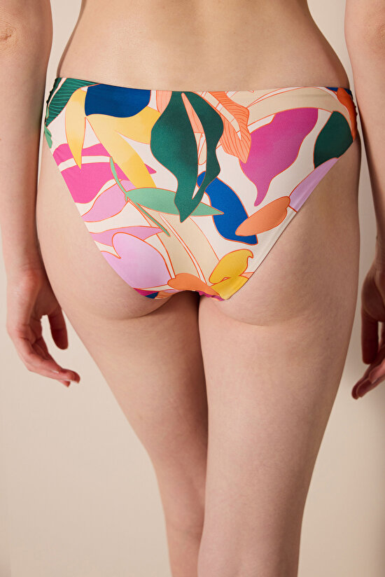 Magnolia Side Detailed Multi Colour Bikini Bottom - 2