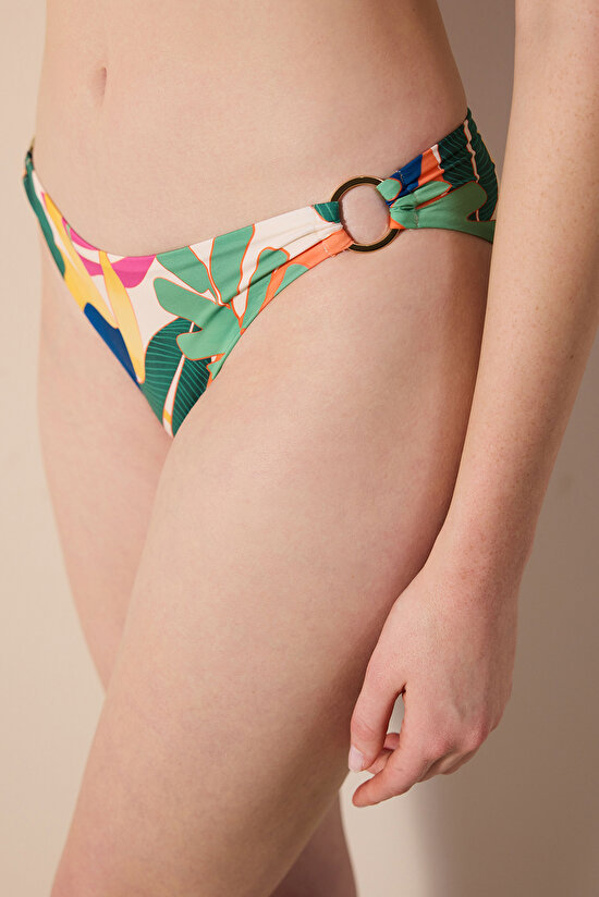 Magnolia Side Detailed Multi Colour Bikini Bottom - 3