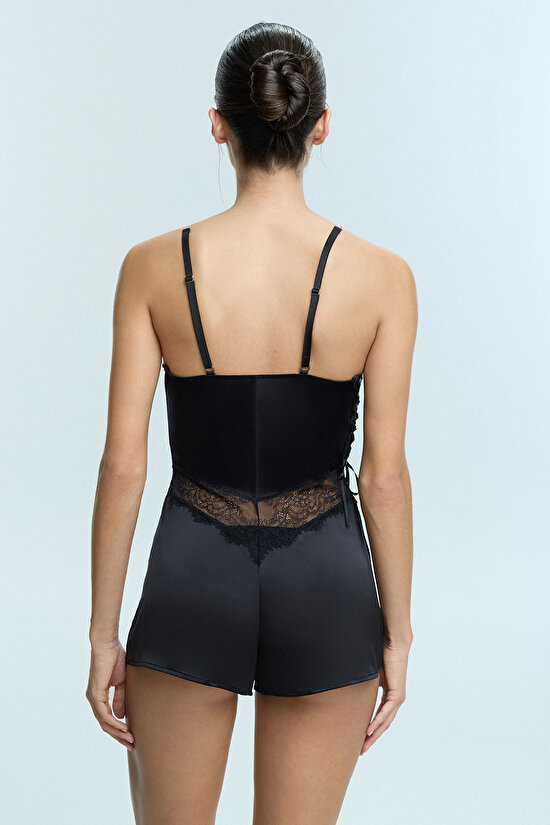 Black Candy Teddy Jumpsuit - 4