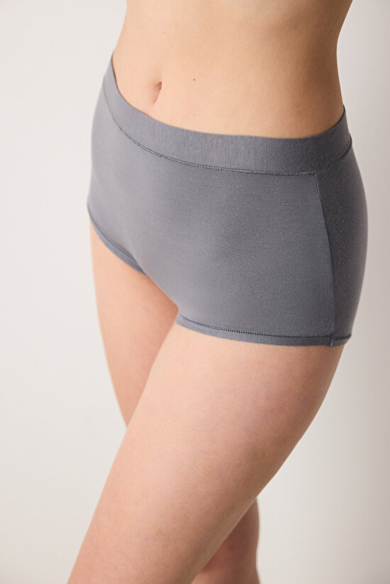 Penti Aging Collagen Yüksek Bel Gri Slip Külot - 3