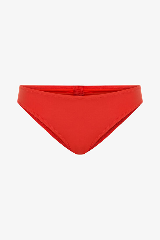 Mercan Rengi Düşük Bel Cheeky Bikini Altı - 4