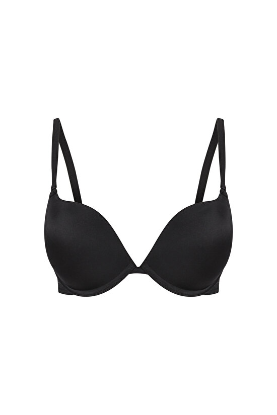Black Lol Push Up Padded Bra - 1