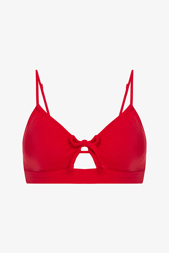 Front Opening Red Bikini Top Front Opening Red Bikini Top - 5