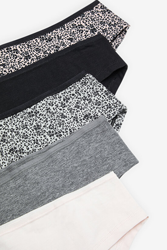 Leo Floral 5li Çok Renkli Hipster Külot - 7