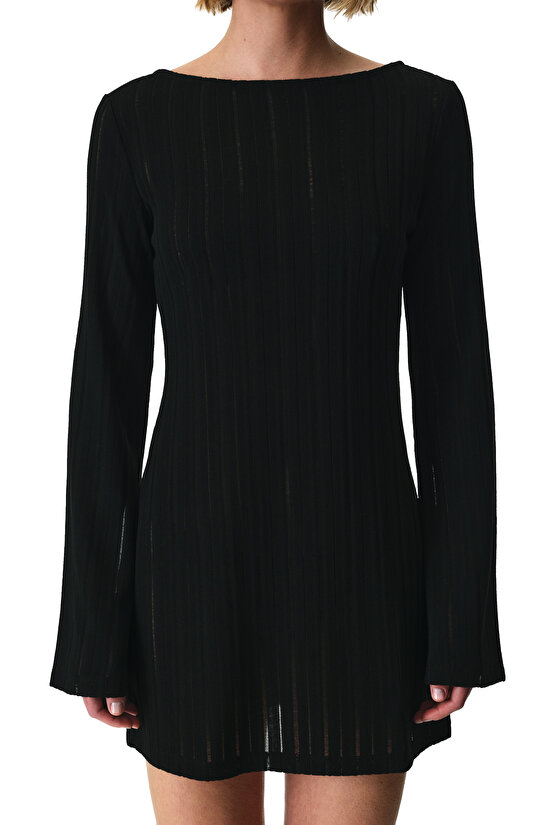 Black Line Dress - 3