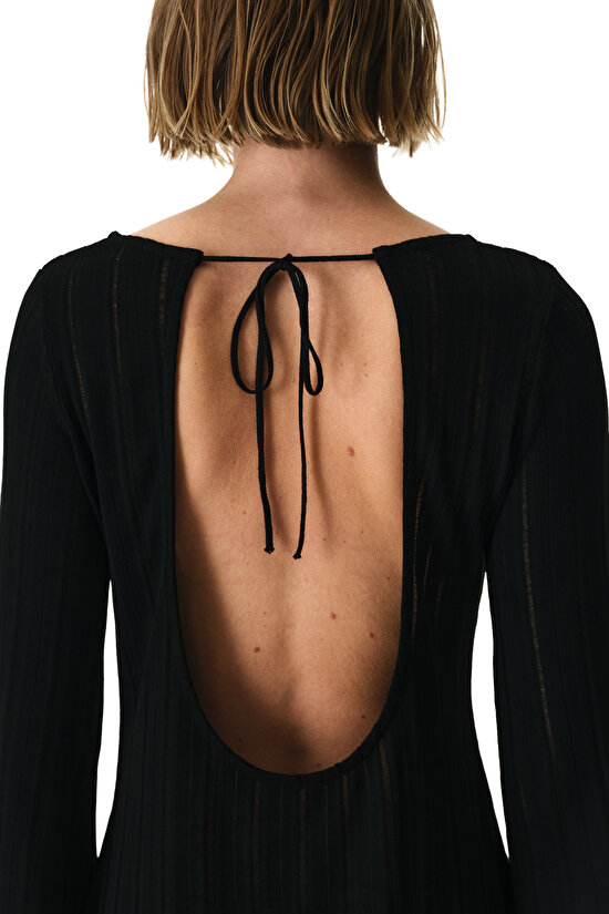 Black Line Dress - 5