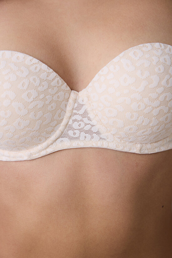 Pop Up Lace Krem Dantel Sütyen Pop Up Lace Krem Dantel Sütyen - 3