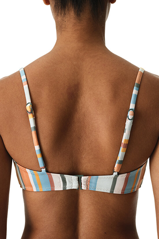 Renkli Kourtney Minimal Bra Bikini Üstü - 2