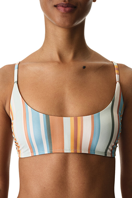Renkli Kourtney Minimal Bra Bikini Üstü - 3