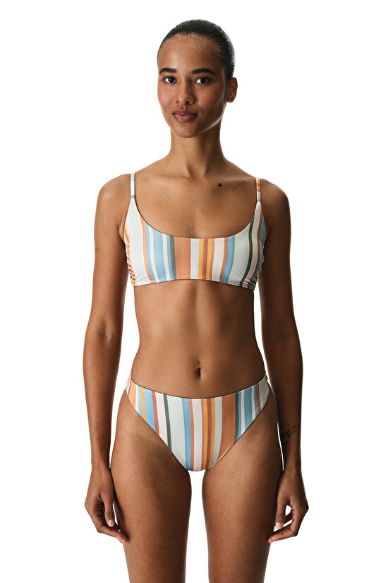 Renkli Kourtney Minimal Bra Bikini Üstü - 5