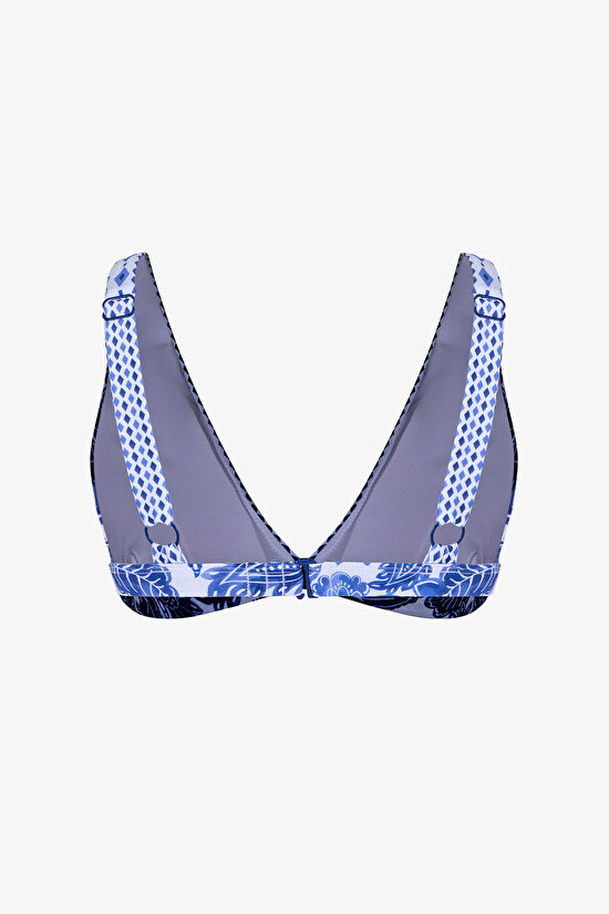 Renkli Giana Deep V Bikini Üstü - 7