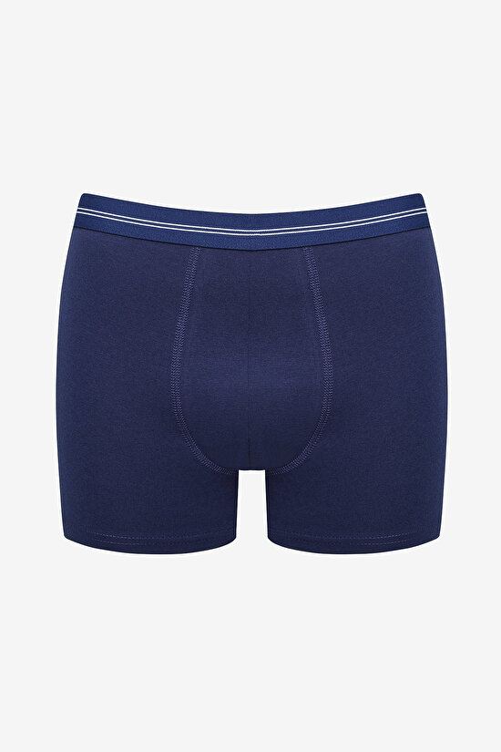 Erkek Pamuklu Triangle İndigo Boxer - 3