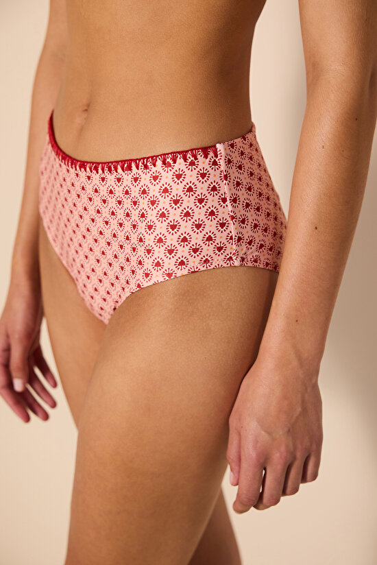 Bahia High Hipster Embroidered Multi Colour Bikini Bottom - 3