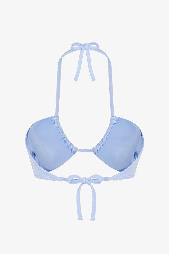 Açık Mavi Reverse V Bikini Üstü - 6