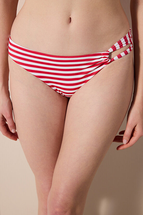 Finny Side Striped Bikini Bottom - 2