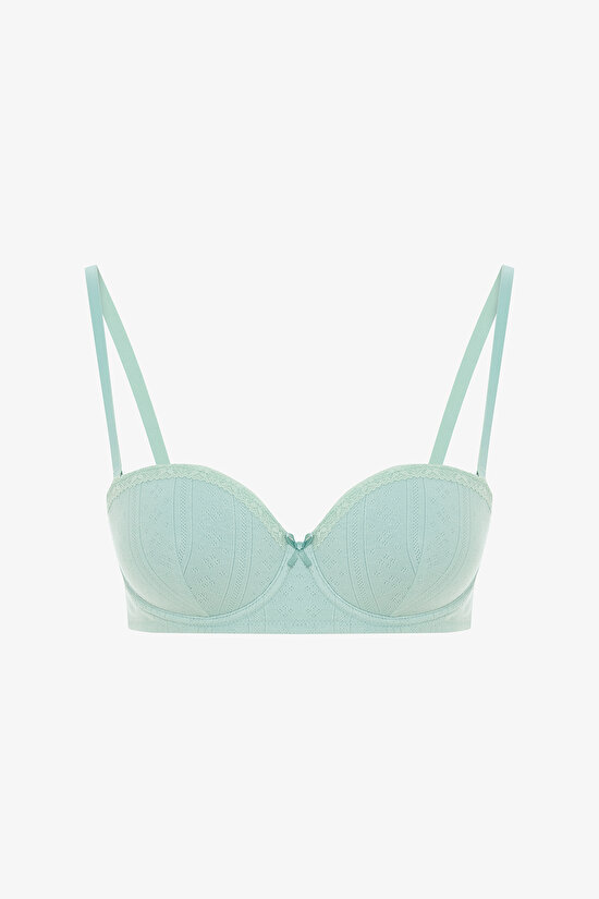 Mint Yeşili Pop Up Pointel Sütyen - 1
