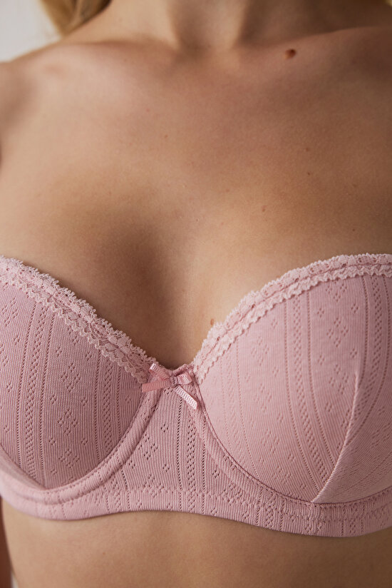 Pembe Pop Up Pointel Sütyen  - 4