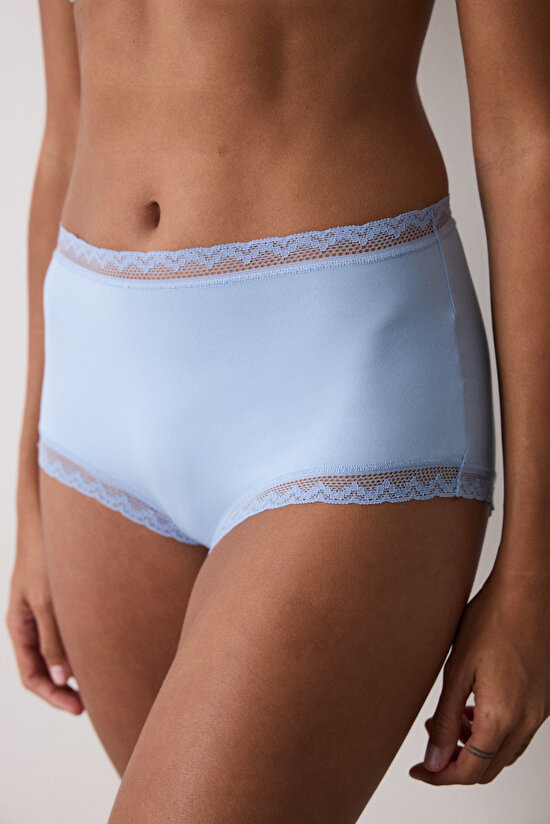 Mavi Easy Trim Yüksek Bel Slip Külot - 1
