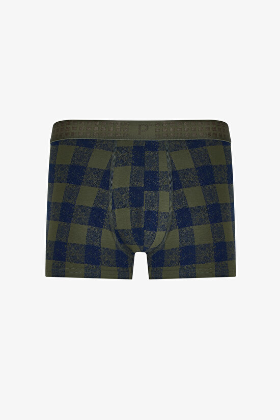 Erkek Kareli Ekoseli 3'lü Boxer - 2