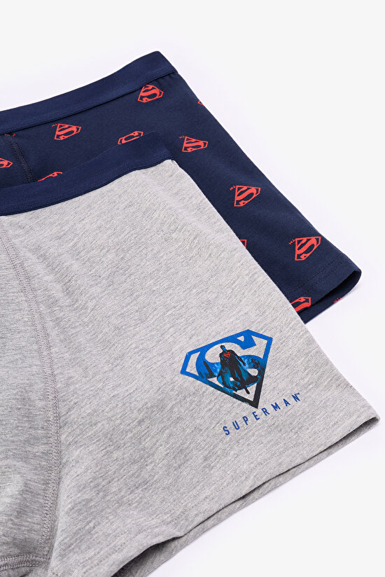 Erkek Renkli Superman Çoklu Boxer - 4