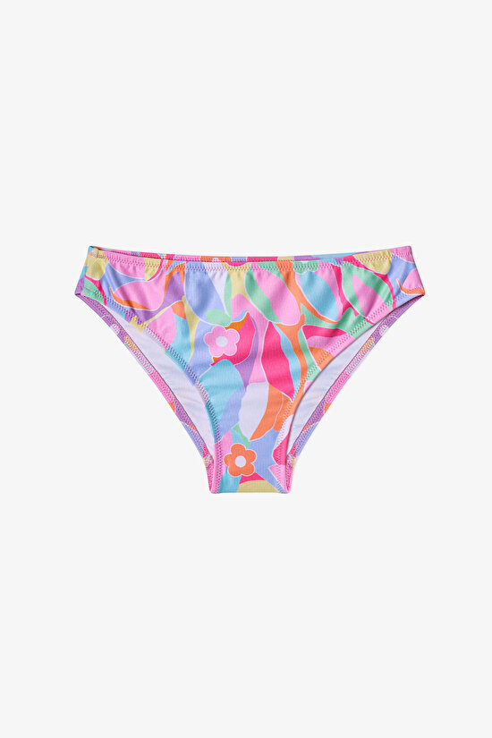 Renkli Genç Kız Tropic Bandeau Bikini Takımı - 3