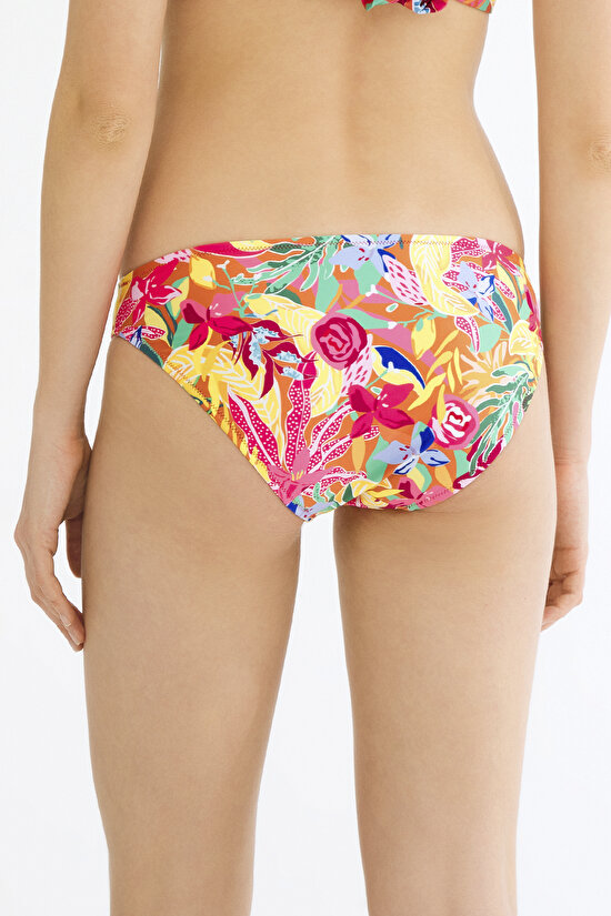 Çok Renkli Flory Slip Bikini Altı - 3