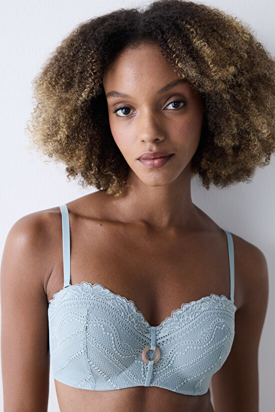 Lotus Lace Grey Bra - 3