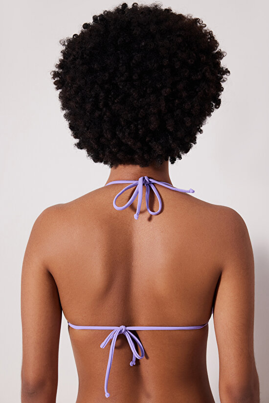 Triangle Lilac Bikini Top - 2