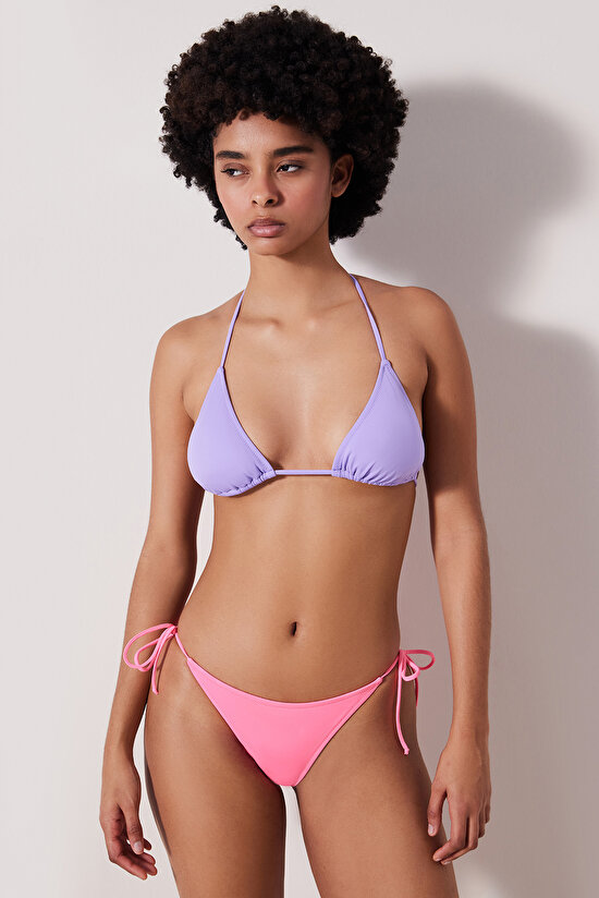 Triangle Lilac Bikini Top - 4