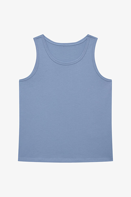 Erkek Çocuk Pufferfish Balık Baskılı Pamuklu 2'li Atlet Erkek Çocuk Pufferfish Balık Baskılı Pamuklu 2'li Atlet - 3