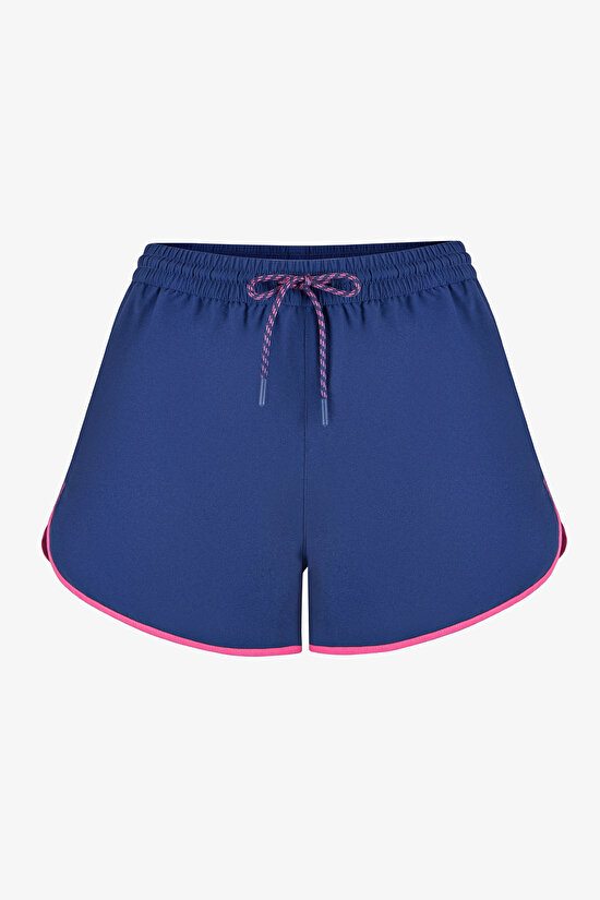Man Navy Pink Binding Shorts - 4