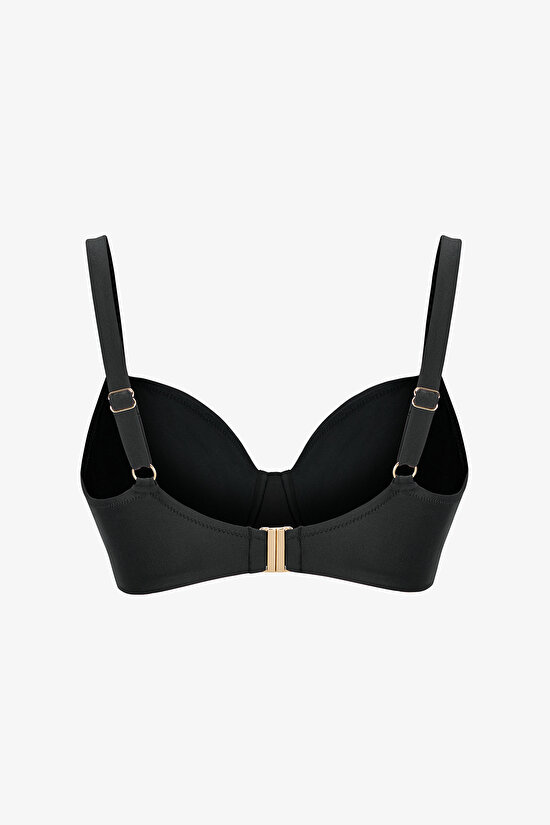 Siyah Plus Balen Bikini Üstü - 9