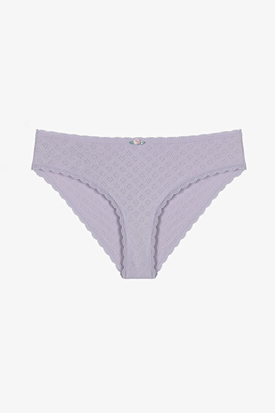 Lila Pointel Slip Külot - 1