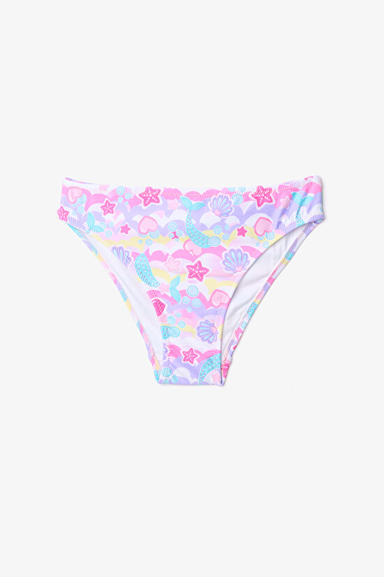 Girls Star Shell Halter Multi Colour Bikini Set - 3