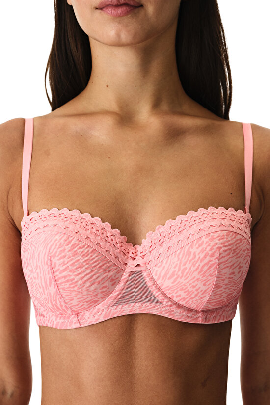 Gül Kurusu Bloom Mesh Sütyen - 2