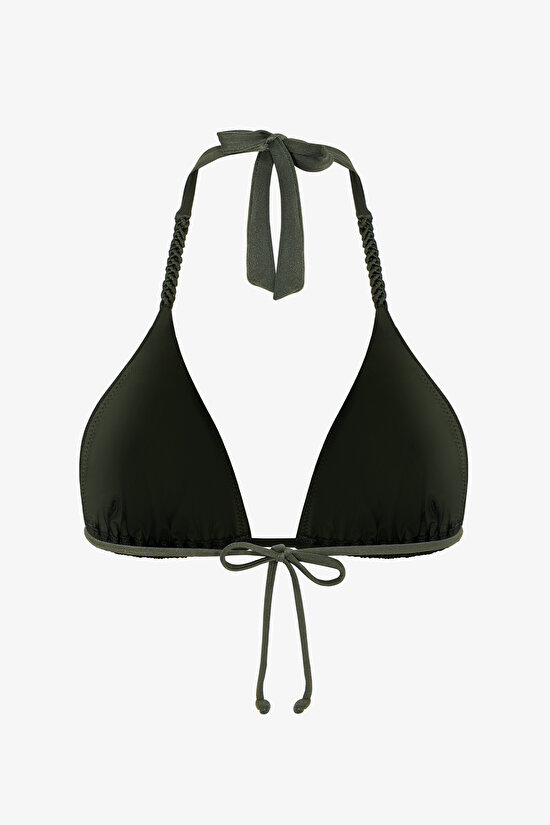 Zeytin Yeşili Marcelina Üçgen Bikini Üstü - 7