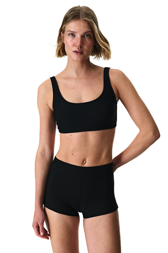 Black Aspen Boxer Bikini Bottom - 3