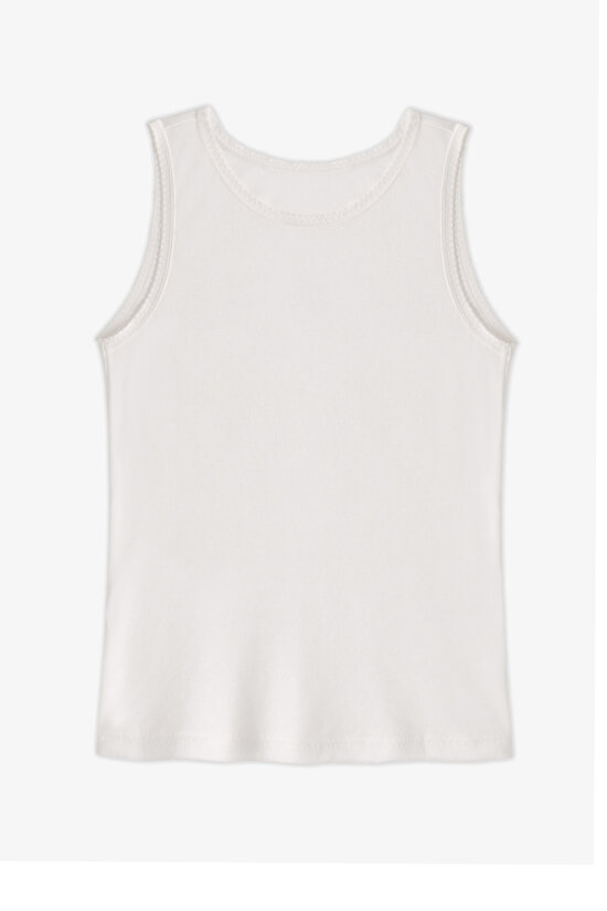 Girls' Off White Kitty Hug Animal Print 2 Pack Tank Top - 3