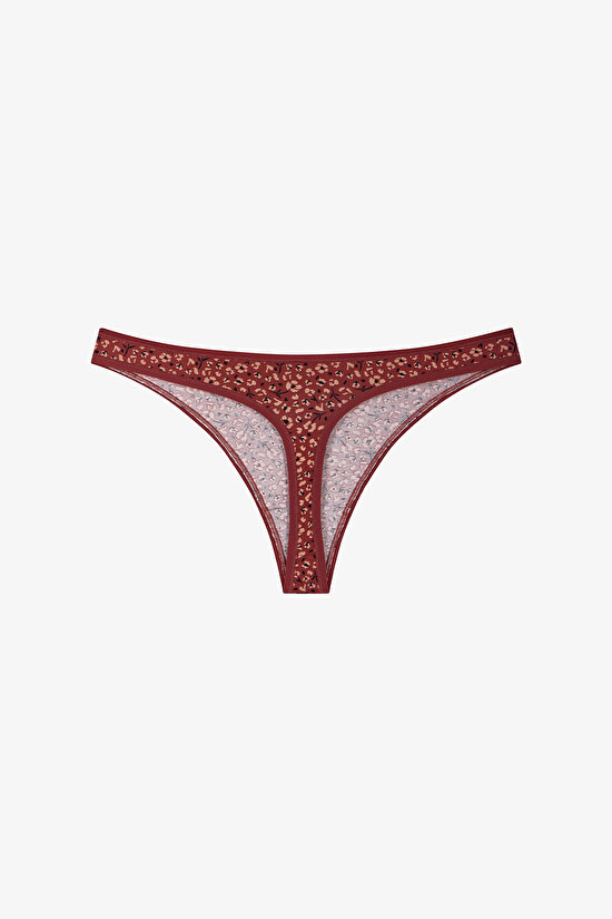 Colorful Ditsy Leo 3 in1 Thong - 4