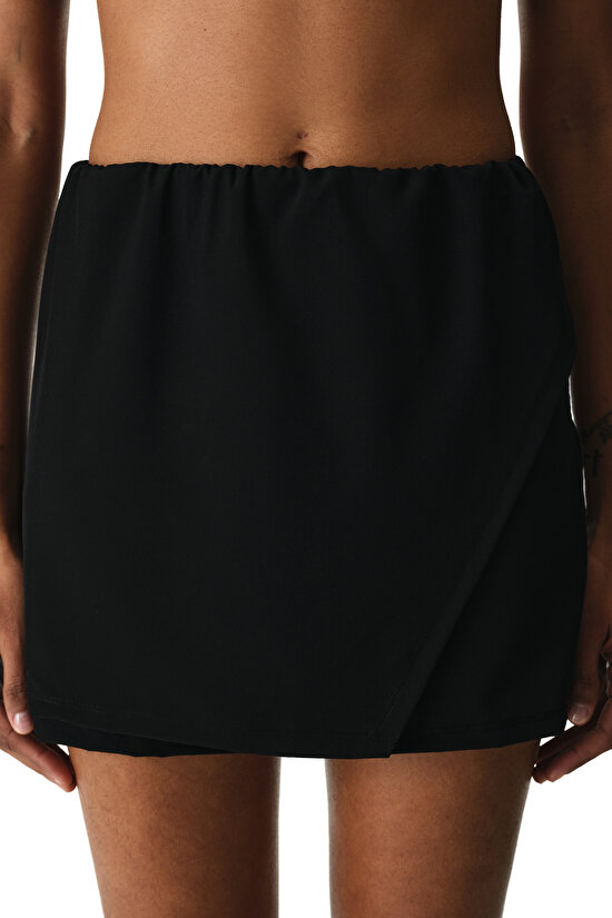 Siyah Skirt Deniz Şortu - 3