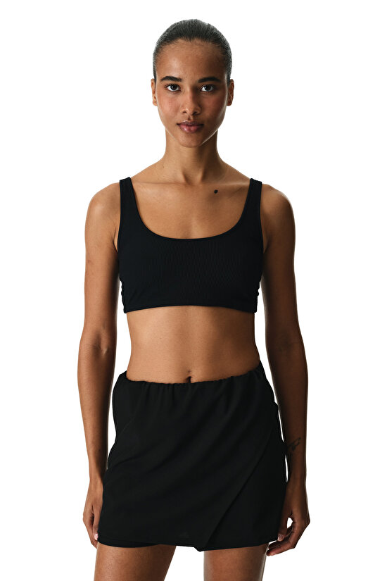 Siyah Skirt Deniz Şortu - 5