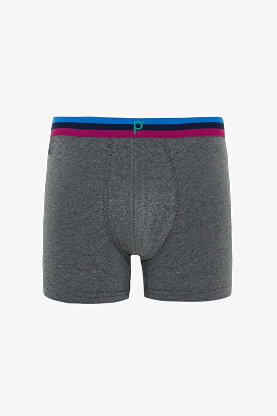 Erkek Organik Logolu 3'lü Boxer Erkek Organik Logolu 3'lü Boxer - 4