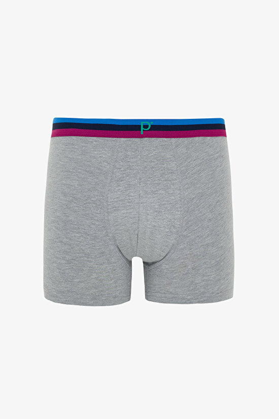Erkek Organik Logolu 3'lü Boxer Erkek Organik Logolu 3'lü Boxer - 5