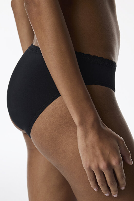Siyah Odor Control Düşük Bel Slip Külot - 2