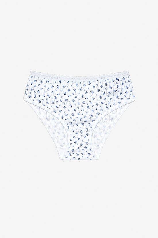 Girls Flowers Point 5in1 Multi Colour Slip - 5